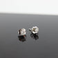 14k Diamond studs 14k gold earrings. 14k White Gold Diamond Solitaire earrings. st(80/50(33)