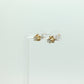 14k Buttercup 1/2ct Diamond stud earrings. 14k Yellow Gold Buttercup victorian claw Stud solitaire earrings st(138)