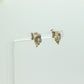 Tanzanite 10k Gold Stud Earrings. Marquise cut Tanzanite studs. st(32)