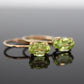 10k Green Peridot oval cut dangle hoop earrings. st (32)