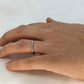 PLATINUM Art Deco Blossom Flower Engraved PRISCILLA Band. Flower Blossom engraved Ring. Engraved. st(155)