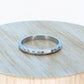 PLATINUM Art Deco Blossom Flower Engraved Band. Flower Blossom engraved Ring. Engraved. st(164)
