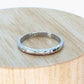 PLATINUM Art Deco Blossom Flower Engraved Band. Flower Blossom engraved Ring. Engraved. st(164)
