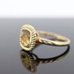 14k Citrine cushion Faceted  Ring. Citrine Bezel set cocktail statement ring. st(78)