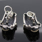 David Yurman Sterling and 14k Gold Heavy CABLE Drop Earrings. NON pierced Clip On David Yurman earrings st(100)