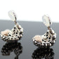 LAGOS Caviar Earrings. Sterling Silver Bubbly Heavy Clip ON Non Pierced Huggie Earrings. (st250)