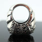 Heavy MODERNIST sterling Silver 925 Signet Rings. FERN leaves High Dome. Potential Dian Malouf DLM Collection (st114)