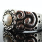 Dian Malouf Cuff Bracelet. Mabe Pearl Heavy sterling Silver and 14k Gold Cuff Bangle Bracelet DLM Collection (st119)