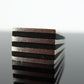 PUIG DORIA MODERNIST Ebony and sterling Silver 925 Heavy Square Signet Rings. (st114)
