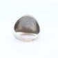 Heavy ZUNI Sterling Silver Signet ring. Navajo Turquoise cluster and Oyster Cluster Ring.  St(14)