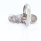 ZUNI Sterling Silver Signet ring. Navajo Green Turquoise Oyster Trio Cluster Ring.  St(14)