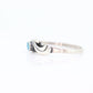 Zuni Navajo Sterling Silver BAnd ring. Turquoise Bezel set Ring.  St(15)