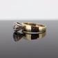 Diamond Daisy Cluster Elevated on Ring. 10K Diamond Daisy. Vintage Diamond Flower Cluster ring. st(175)