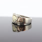Black Hills Gold Sterling Silver Band. 10k Black Hills Gold Inlays ring. st29