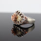 Black Hills Gold Sterling Silver ROSE Band. 10k Black Hills Gold Flower ROSE ring. st(26)