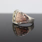 Black Hills Gold Sterling Silver Band. 10k Black Hills Gold Inlays ring.sz12. st(72)