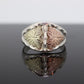 Black Hills Gold Sterling Silver Band. 10k Black Hills Gold Inlays ring.sz12. st(72)