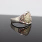 Black Hills Gold Sterling Silver Band. 10k Black Hills Gold Inlays ring.sz12. st(72)