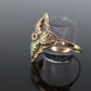 Black Hills Gold Marquise shaped Ring. FREE RESIZE. 10k Multi-Tone Black Hills Gold Statement Ring. st(66)