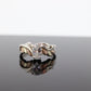 Black Hills Gold Sterling Silver Ring. Pear cut CZ Topaz Black Hills Gold Silver Band st(32)