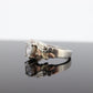 Black Hills Gold Sterling Silver Ring. Pear cut CZ Topaz Black Hills Gold Silver Band st(32)