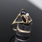 Black Hills Gold Ring. 10k Onyx Black Hills Gold Mens Statement Ring. sz 6 (60)