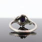 Black Hills Gold Sterling Silver Ring. Purple Sugilite cabochon with 10k inlays band. st(55)