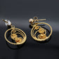 Black Hills Gold Dangle earrings. Black Hills Vine Leaves Dangle earrings st(66)