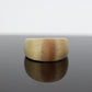 Brushed Wide Dome 14k Yellow Gold Band. Italian  14k DOME Textured band. st(167)