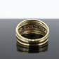 Cable Wide Dome 14k Yellow Gold Band. Italian  Milor 14k DOME Multi Tone band. st(167)