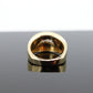 Bagley & Hotchkiss Dome RING 14K Yellow Gold Inlaid Gemstone Ring Mother of Pearl Lapis Turquoise DIAMOND RING  st(36-7)