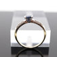 EFFY Sapphire ring. 14k Sapphire Diamond solitaire ring. BITA Sapphire diamond ring. st(155)