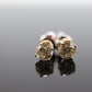 14k Diamond studs 1/2ctw diamond gold earrings. 14k yellow Gold Diamond Solitaire earrings. st(150)