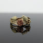 Black Hills Gold Ring. 10k FLOWER ROSE Multi-Tone Black Hills Gold Statement Ring. size 5 stock(63)