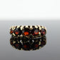 Antique Victorian 9k 375 Garnet Cluster ring. 9k Yellow Gold UK Chester 1905. st(104)