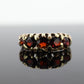 Antique Victorian 9k 375 Garnet Cluster ring. 9k Yellow Gold UK Chester 1905. st(104)