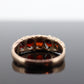 Antique Victorian 9k 375 Garnet Cluster ring. 9k Yellow Gold UK Chester 1905. st(104)