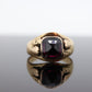 Antique Black Hills Gold ring. 10k Pyramid Garnet Black Hill Ring. Black Hills GARNET Antique. st(104)
