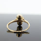 10k Twin Pearl and Diamond ring. 10k Yellow gold Solitaire ring with AKOYA pearl. st(92)