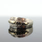 Antique DIAMOND Star bezel set ring. 14k Multi-Color Diamond Gypsy setting star wide eternity band.  st(173)