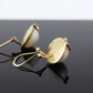 14k Large MABE Pearl Clip On earrings. Non Pierced Omega Back Clips Mabe Pearl Earrings st(144)