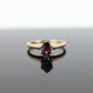 10k Art Deco Prong set Set TOURMALINE. Antique 10k Gold White, Wile and Warner WWW high claw setting solitaire. st(55)