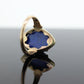 10k Lapis Lazuli  Ring. Oval Cabochon Lapis bezel set into bezel setting. Very unique. Pinky ring St(52) Sz3