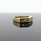 14k diamond tension set Eternity ring. 14k Diamond channel infinity chevron mirror band st(161)