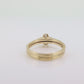 Vintage 10k Yellow Gold Diamond Wedding Ring set. Small diamond flower Bridal Set ring. st(100)