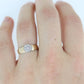 Diamond Daisy Cluster Elevated on Ring. 10K Diamond Daisy. Vintage Diamond Flower Cluster ring. st(175)