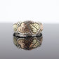 Black Hills Gold Sterling Silver Band. 10k Black Hills Gold Inlays ring. st29