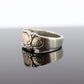 Black Hills Gold Sterling Silver Band. 10k Black Hills Gold Inlays ring. st29