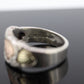 Black Hills Gold Sterling Silver Band. 10k Black Hills Gold Inlays ring. st29