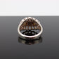 Black Hills Gold Sterling Silver ROSE Band. 10k Black Hills Gold Flower ROSE ring. st(26)